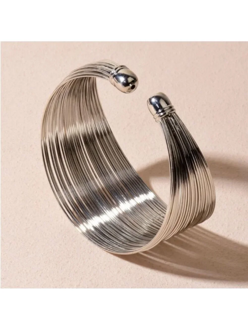 NWOT Silver Wire Cuff Bracelet